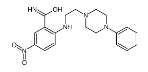 5-nitro-2-[2-(4-phenylpiperazin-1-yl)ethylamino]benzamide Structure