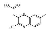 2-(7-methyl-3-oxo-4H-1,4-benzothiazin-2-yl)acetic acid结构式