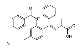[2-[N-(1-carboxyethyl)-C-phenylcarbonimidoyl]-5-methylphenyl]-(pyridine-2-carbonyl)azanide,nickel结构式