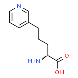 3-Pyridinepentanoicacid,-alpha--amino-,(-alpha-R)-(9CI) structure