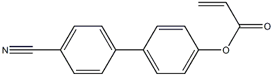 2-Propenoic acid, 4'-cyano[1,1'-biphenyl]-4-yl ester Structure