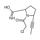 (2S,5R)-1-(2-chloroacetyl)-5-prop-1-ynylpyrrolidine-2-carboxamide Structure