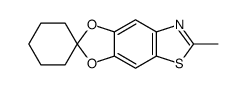 6'-methylspiro[cyclohexane-1,2'-[1,3]dioxolo[4,5-f]benzothiazole] Structure