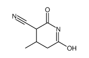 4-methyl-2,6-dioxopiperidine-3-carbonitrile结构式