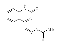 [(2-oxo-3H-quinazolin-4-yl)methylideneamino]thiourea Structure