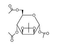 1,4,6-Tri-O-acetyl-2,3-O-isopropylidene-a-D-mannopyranose结构式