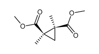 CIS-1,2-DIMETHYL-CYCLOPROPANEDICARBOXYLIC ACID DIMETHYL ESTER结构式