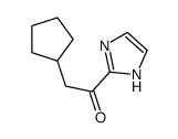 2-cyclopentyl-1-(1H-imidazol-2-yl)ethanone structure