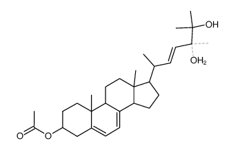 (3β,22E)-Ergosta-5,7,22-triene-3,24,25-triol 3-Acetate结构式
