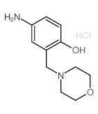 Phenol,4-amino-2-(4-morpholinylmethyl)-, hydrochloride (1:2)结构式