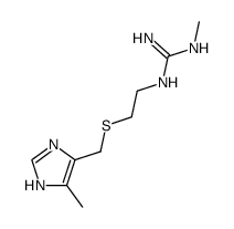 N-methyl-N'-[2-(5-methyl-1(3)H-imidazol-4-ylmethylsulfanyl)-ethyl]-guanidine Structure