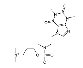 [2-(1,3-dimethyl-2,6-dioxopurin-7-yl)ethyl-methylamino]-[3-(trimethylazaniumyl)propoxy]phosphinate Structure