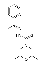 2,6-dimethyl-morpholine-4-carbothioic acid (1-pyridin-2-yl-ethylidene)-hydrazide Structure