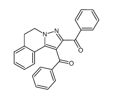 5,6-Dihydro-1,2-dibenzoylpyrazolo[5,1-a]isoquinoline结构式