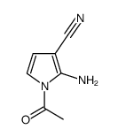 1H-Pyrrole-3-carbonitrile,1-acetyl-2-amino- structure