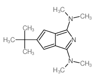N,N,N,N-tetramethyl-3-tert-butyl-7-azabicyclo[3.3.0]octa-2,4,6,8-tetraene-6,8-diamine结构式