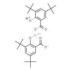 hydrogen bis[3,5-di-tert-butylsalicylato(2-)-O1,O2]chromate(1-) Structure