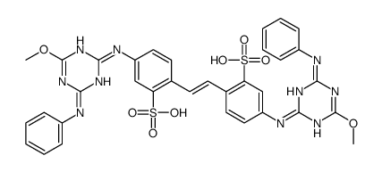 4,4'-bis[(4-anilino-6-methoxy-1,3,5-triazin-2-yl)amino]stilbene-2,2'-disulphonic acid picture