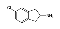 5-chloro-2,3-dihydro-1H-inden-2-amine结构式