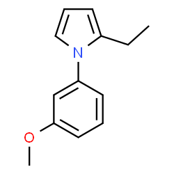 1H-Pyrrole,2-ethyl-1-(3-methoxyphenyl)-(9CI) structure