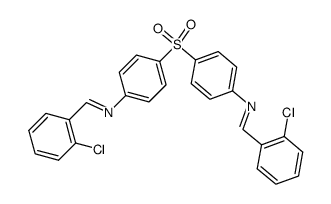 bis-[4-(2-chloro-benzylidenamino)-phenyl]-sulfone Structure