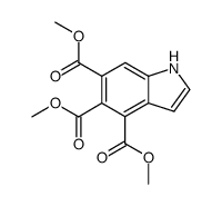 trimethyl 1H-indole-4,5,6-tricarboxylate结构式