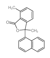 3,7-dimethyl-3-naphthalen-1-yl-isobenzofuran-1-one Structure