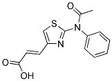 (2E)-3-[2-[ACETYL(PHENYL)AMINO]-1,3-THIAZOL-4-YL]ACRYLIC ACID structure