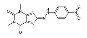 1,3-dimethyl-8-[(4-nitrophenyl)hydrazinylidene]purine-2,6-dione结构式