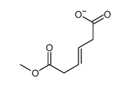 6-methoxy-6-oxohex-3-enoate结构式