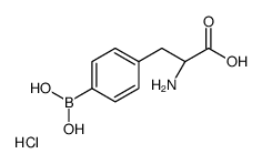 (2S)-2-amino-3-(4-boronophenyl)propanoic acid,hydrochloride Structure