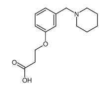 3-[3-(1-piperidylmethyl)phenoxy]propanoic acid Structure