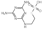 Thiosulfuric acid,S-[2-[(4,6-diamino-1,3,5-triazin-2-yl)amino]ethyl] ester Structure