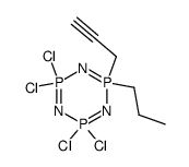 1-propyl-1-(prop-2-ynyl)tetrachlorocyclotriphosphazene Structure