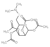 D-Mannopyranose,6-thio-, 1,2,3,4-tetraacetate 6-(dimethylarsinite) (9CI) picture