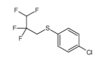1-chloro-4-(2,2,3,3-tetrafluoropropylsulfanyl)benzene结构式