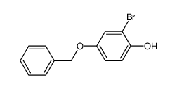 4-(苄氧基)-2-溴苯酚结构式