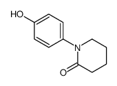 1-(4-hydroxyphenyl)piperidin-2-one结构式
