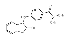 Benzamide,4-[(2,3-dihydro-2-hydroxy-1H-inden-1-yl)amino]-N,N-dimethyl- picture