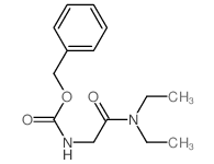 benzyl N-(diethylcarbamoylmethyl)carbamate structure