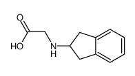 2-(2,3-dihydro-1H-inden-2-ylamino)acetic acid Structure