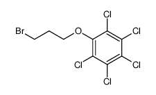 1-bromo-3-pentachlorophenoxypropane Structure