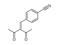 4-(2-acetyl-3-oxobut-1-enyl)benzonitrile结构式