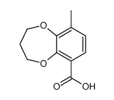 2H-1,5-Benzodioxepin-6-carboxylicacid,3,4-dihydro-9-methyl-(9CI) Structure