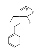 [(3R)-3-ethyl-3-(trifluoromethyl)hex-4-enyl]benzene结构式