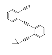 2-[2-[2-(3,3-dimethylbut-1-ynyl)phenyl]ethynyl]benzonitrile结构式