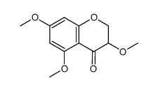 3,5,7-trimethoxychroman-4-one Structure