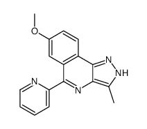 7-methoxy-3-methyl-5-pyridin-2-yl-2H-pyrazolo[4,3-c]isoquinoline Structure