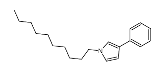 1-decyl-3-phenylpyrrole Structure