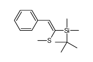 tert-butyl-dimethyl-(1-methylsulfanyl-2-phenylethenyl)silane结构式